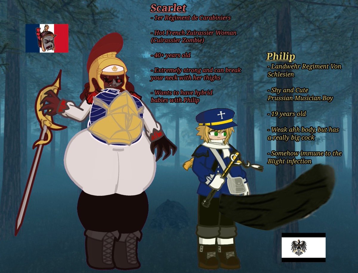dummyjun10r's tweet photo. Decided to remake my GnB ocs, Scarlet and Philip~ 😉

#gutsandblackpowder #gnb #roblox #robloxr34 #gutsandblackpowderoc #gachansfw #gachaheat #gachar34 #gachaheat https://t.co/8Y0AsUEoqb