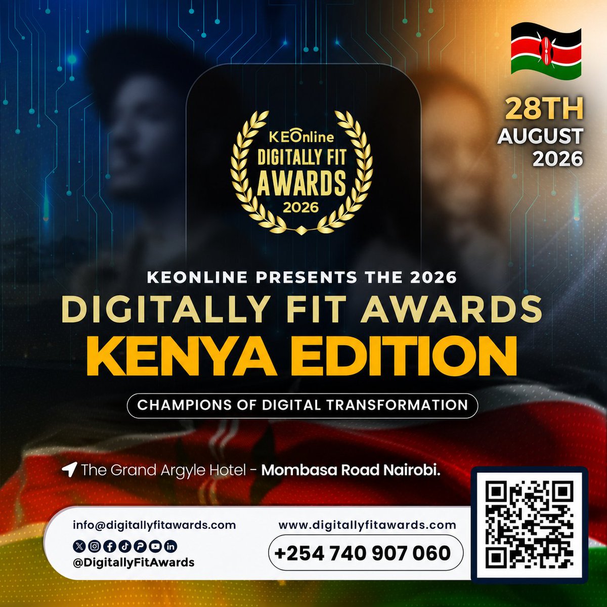 Mariya0147's tweet photo. Join the Digitally Fit Awards Gala to network with industry leaders, boost your visibility, and unlock new business opportunities.
🎟️ Reserve ticket today! Get Tickets | Digitally Fit Awards KENYA Edition | Digitally Fit Awards
#DigitallyFitAwards #Networking #DigitalExcellence https://t.co/wZikr6kPSL