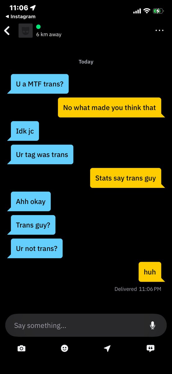 ao3death's tweet photo. Average clueless cis chaser on grindr https://t.co/wfkMdBhoAD
