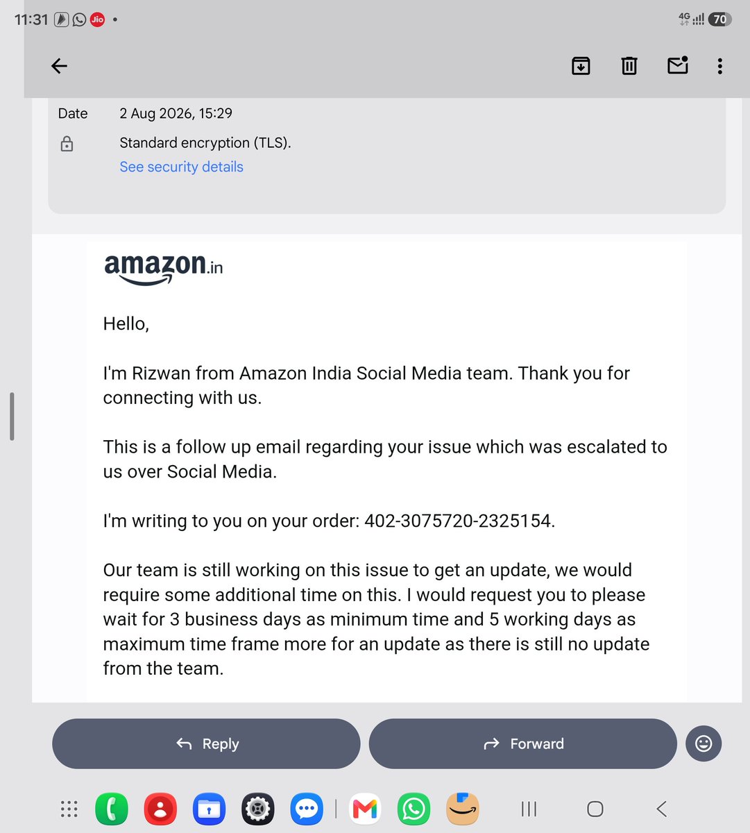 coolkantur's tweet photo. @AmazonHelp 45 days no resolution SHAME! .The @RockWithboAt company has dishonoured the warranty claim.Same answer by u guys AGAIN 3/5 DAYS TIME.Please arrange reverse pick up of this rubbish and refund my money. @EthosReviews @jagograhakjago @BandBajaateRaho @consumersindia @consumerforum_ https://t.co/lZCYFa0vHe