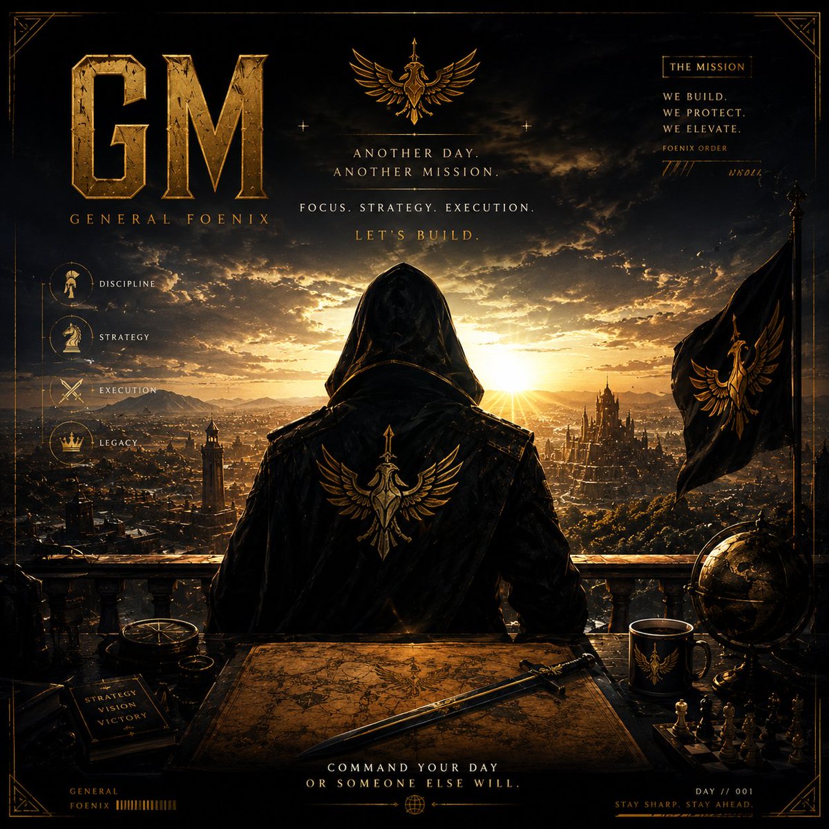 GeneralFoenix's tweet photo. GM, Commanders. ☀️
One day...
The people who ignored your consistency...
Will call it luck.
Keep building anyway.
♟️ End of Brief.
#GM #Web3 #CryptoX https://t.co/paJGOI6znz