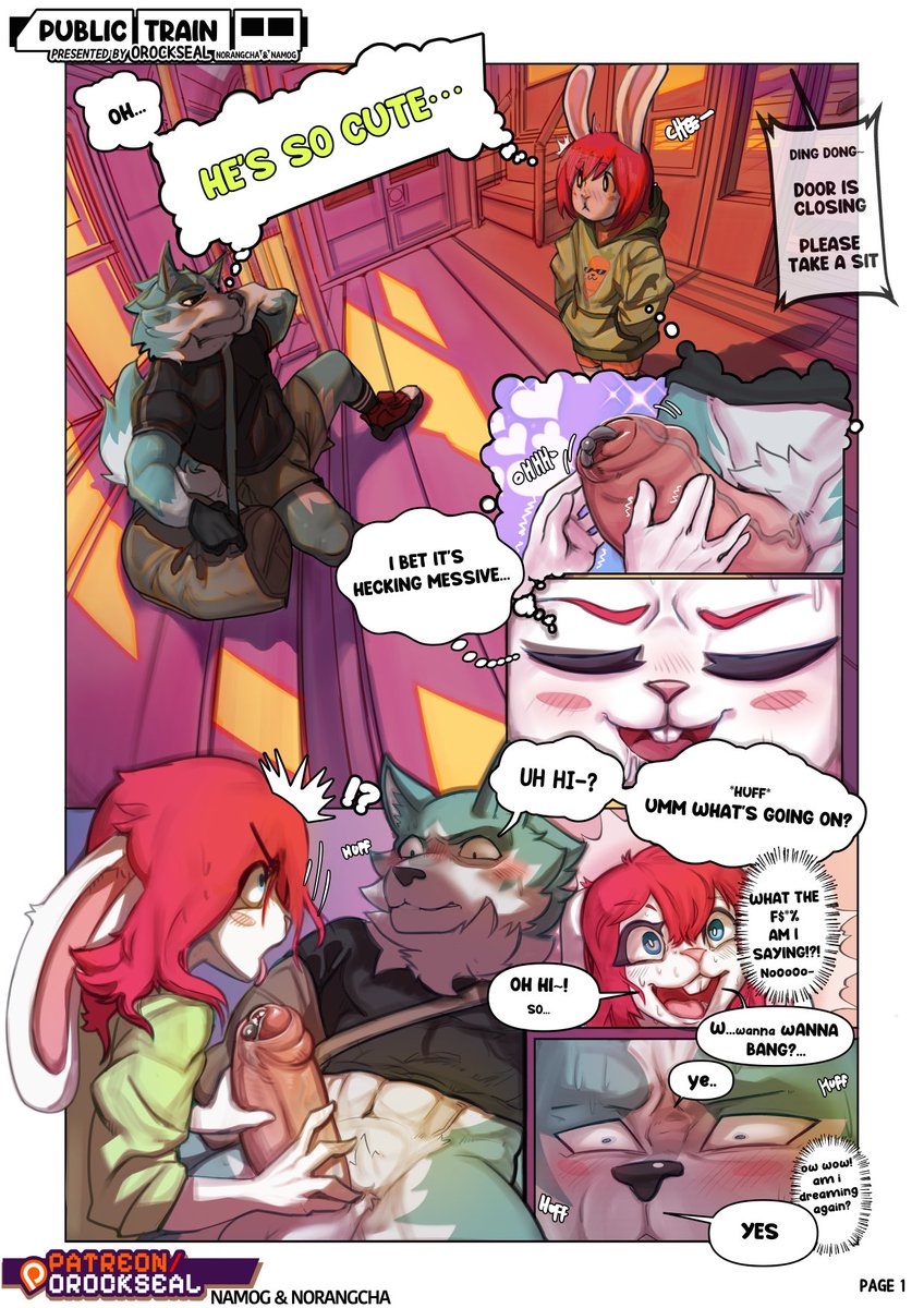 Namogarts's tweet photo. Public Train,  collab comic @electrixocket https://t.co/NhU8Upwg9i