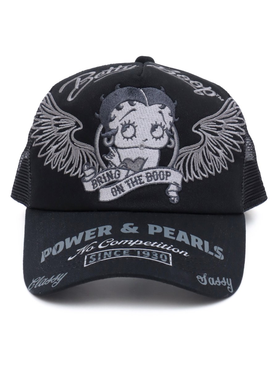 RyugiAssaku's tweet photo. 『秋の大予約会』開催中!!
★予約受付中★

【BETTY BOOP】

“BETTY BOOP”刺繍入りメッシュキャップ

size：-

￥5,390(税込)

▼商品ページはこちら
https://t.co/UepFGni6uZ https://t.co/TabM3aAyNZ