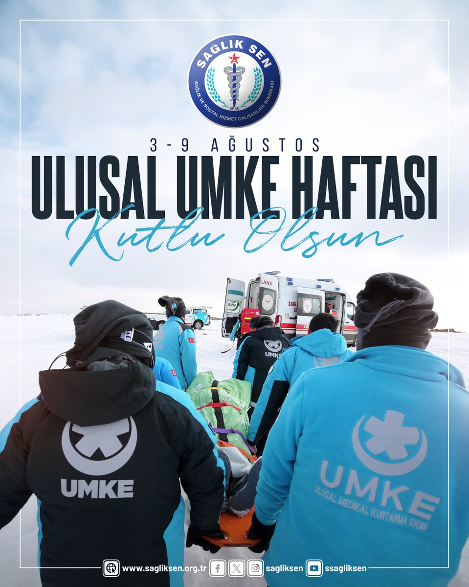sagliksen's tweet photo. Toplumumuzun en zor anlarında canlarını hiçe sayarak en ön safta mücadele eden, milletimize her daim umut ve nefes olan Ulusal Medikal Kurtarma Ekibi (UMKE) gönüllülerimize şükranlarımızla…

#UlusalUMKEHaftası https://t.co/d82ACKzjQE