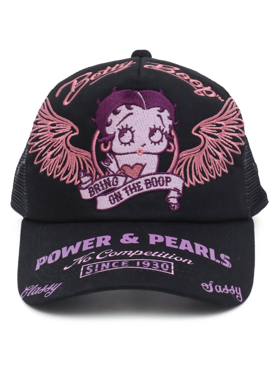 RyugiAssaku's tweet photo. 『秋の大予約会』開催中!!
★予約受付中★

【BETTY BOOP】

“BETTY BOOP”刺繍入りメッシュキャップ

size：-

￥5,390(税込)

▼商品ページはこちら
https://t.co/UepFGni6uZ https://t.co/TabM3aAyNZ