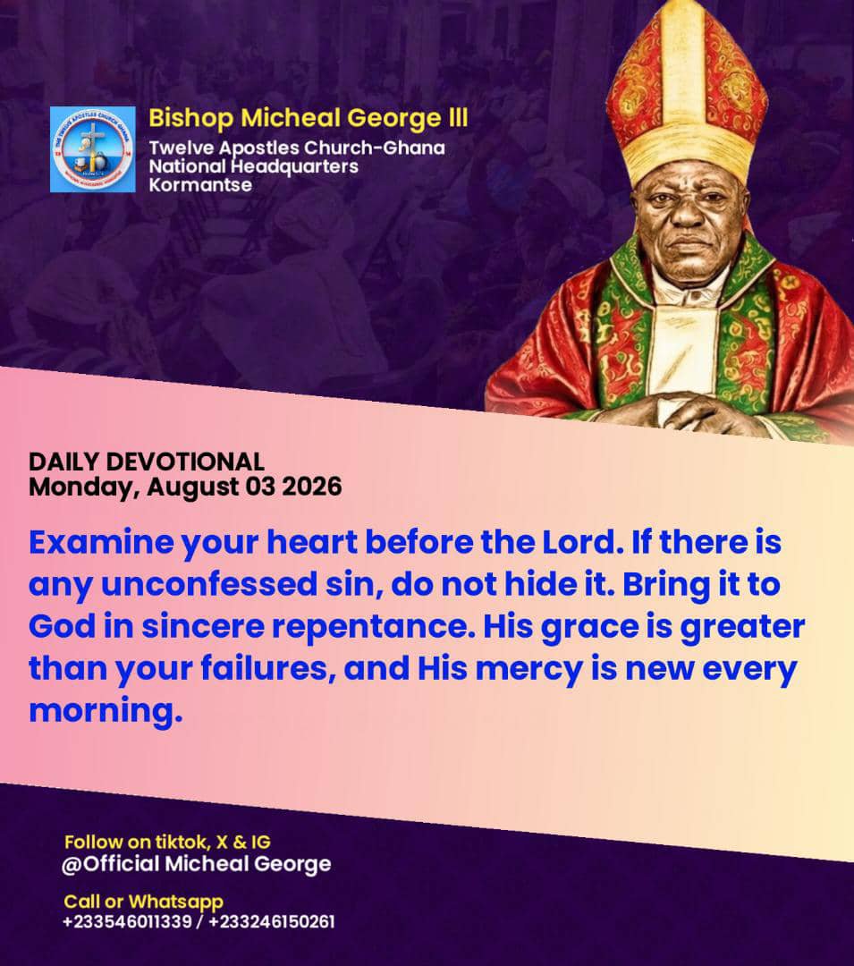 eshun424's tweet photo. Today, examine your heart before the Lord. If there is any unconfessed sin, do not hide it. Bring it to God in sincere repentance. His grace is greater than your failures, and His mercy is new every morning. https://t.co/Q7CH7j7xkT