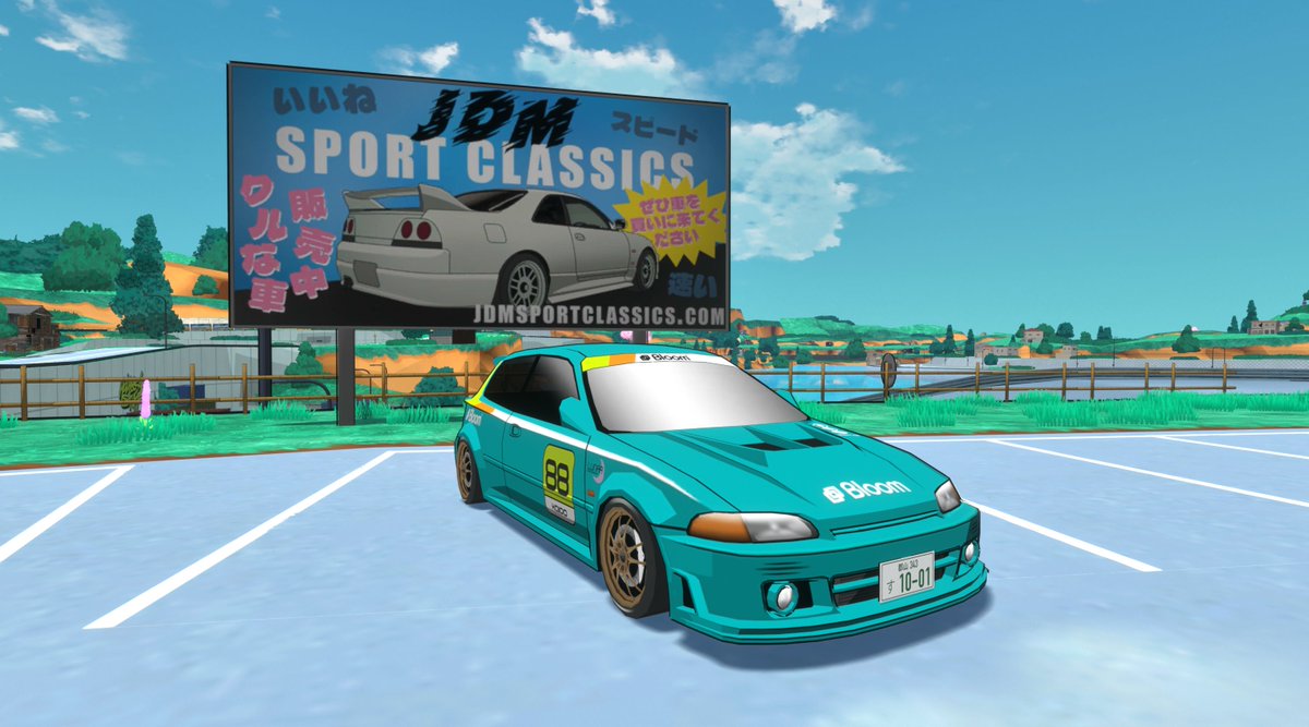 KaidoGenkai's tweet photo. Got the first set of Kickstarter-backed billboards in game! Happy to support / be supported by projects like Drift Boom Boom and Street Legal Revision! Also, JDM Sport Classics is a real life JDM vehicle importer in North America. So rad! Thank you for being so cool! https://t.co/pEbnRTURFa