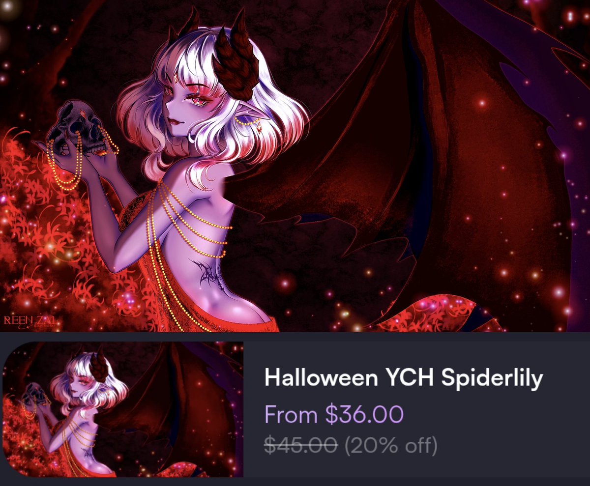 ReenZal's tweet photo. 🎃 Halloween YCH Raffle 🎃
✨ 1 lucky winner gets a Halloween YCH!

How to join:
~ Follow
~ Like + RT
~ Drop your OC ref below
~ report my pin (optional)

Ends in Aug. 13!!! , don’t miss it!

Available on Vgen!!! For only $36. Limited slots sale!
#artraffle #raffle #YCH #VGenComm https://t.co/LCNOYN58Ew