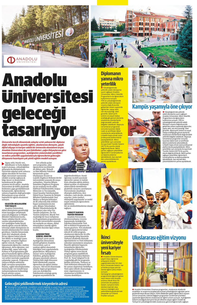 Adiguzel_Yusuf's tweet photo. HABER
Geleceği Tasarlayan Üniversite https://t.co/ukDGCaOgBp