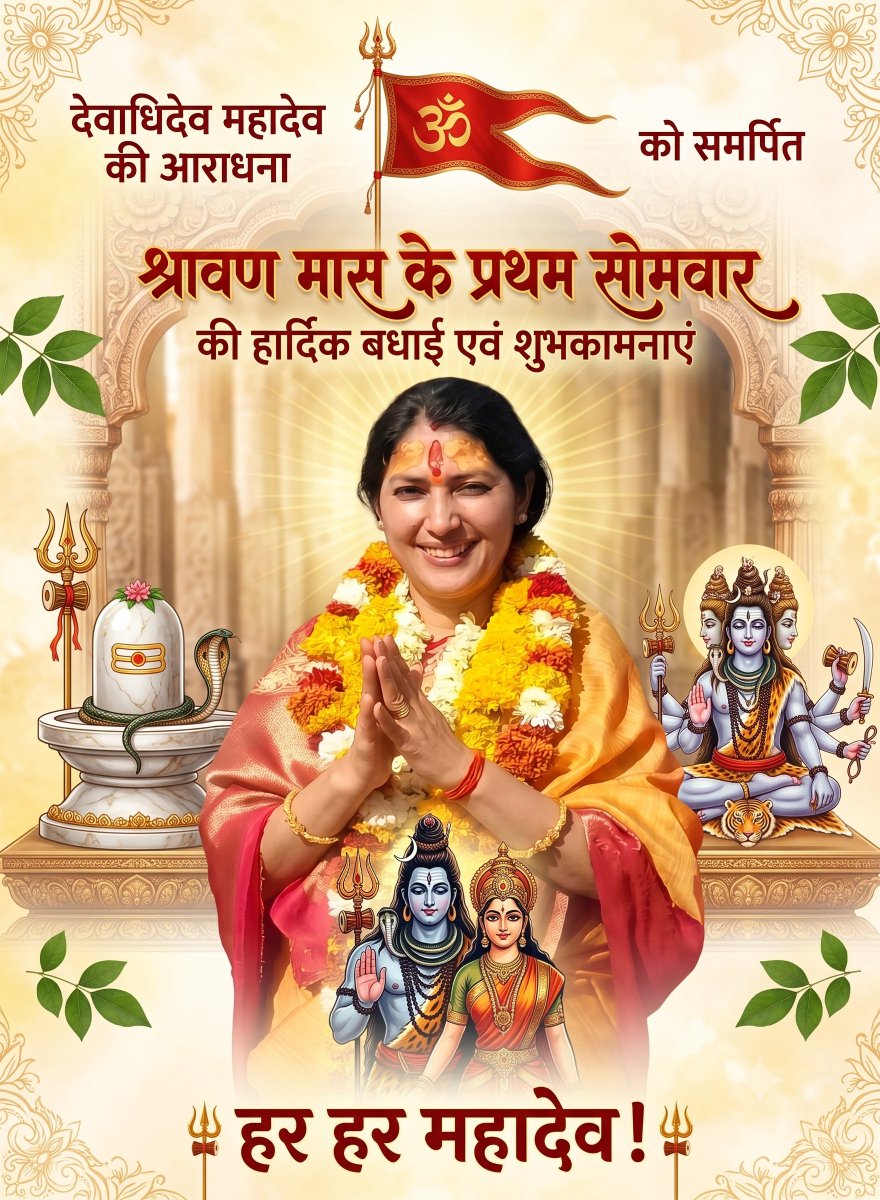 AshaMeenaSwm's tweet photo. नागेन्द्रहाराय त्रिलोचनाय,भस्माङ्गरागाय महेश्वराय ।
नित्याय शुद्धाय दिगम्बराय, तस्मै न काराय नमः शिवाय ॥

आप सभी को देवाधिदेव महादेव की आराधना को समर्पित श्रावण मास के प्रथम सोमवार की हार्दिक बधाई एवं शुभकामनाएं। 

हर हर महादेव! 🚩
#प्रथम_सोमवार https://t.co/6ZebLr5y7X