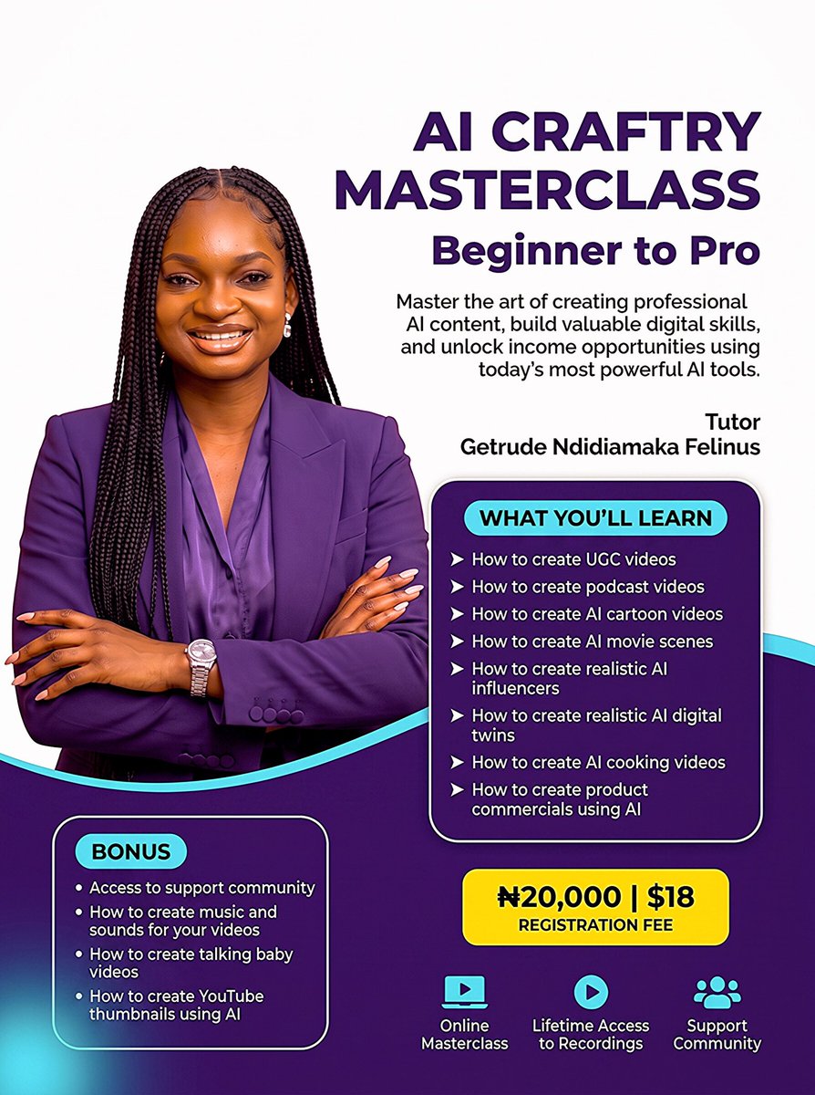 You asked for it, and it’s finally here!!! The AI Craftery Masterclass ...