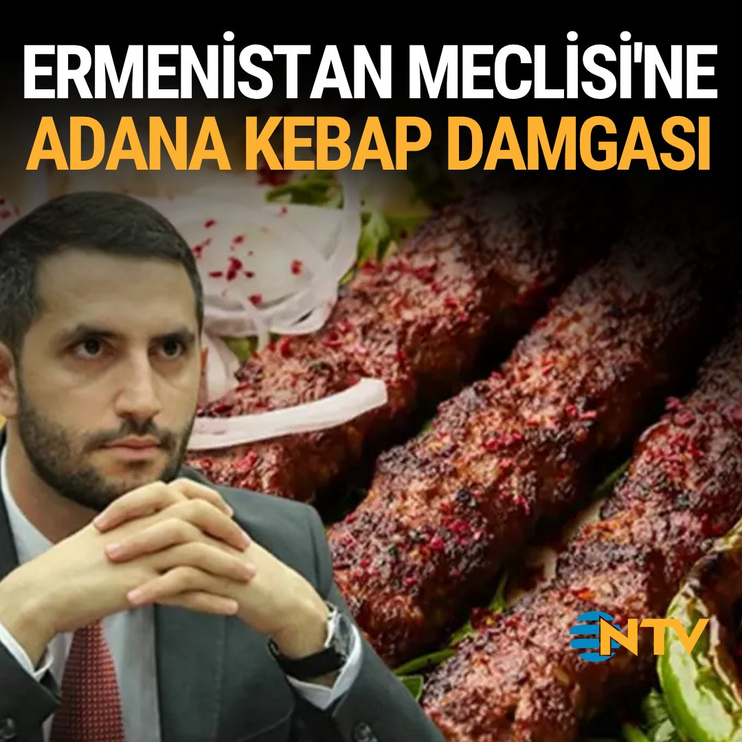 ntv's tweet photo. MECLİS BAŞKANI ANLATA ANLATA BİTİREMEDİ
Ermenistan Meclisi'ne Adana kebap damgası

https://t.co/Xh22ybpMTs

Foto: NTV https://t.co/AP10CA6aqE
