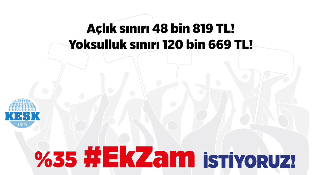 kocaeli_2nolu's tweet photo. ✔Açlık sınırı 48 bin 819 TL, yoksulluk sınırı 120 bin 669 TL! %35 #EkZam İSTİYORUZ! https://t.co/Gg8XvXJOzl