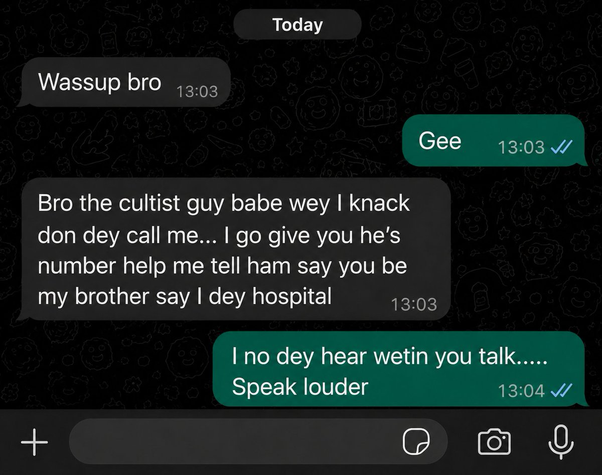 kincaid_wtf's tweet photo. I no dey hear you abeg 😂💔 https://t.co/QTtml9uVoh