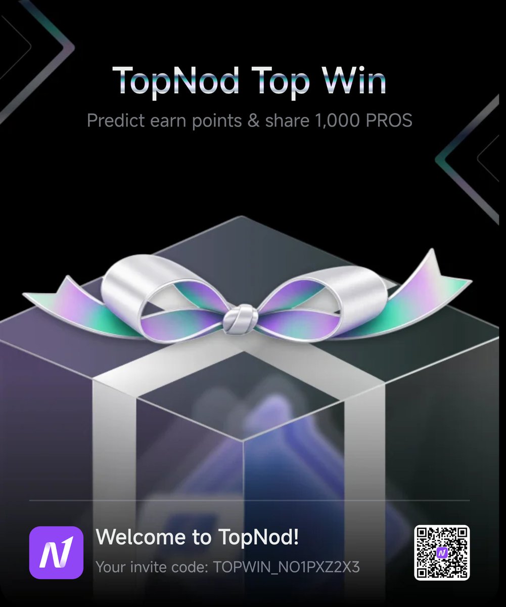 kohtet_27's tweet photo. ๐ Top Win is live now!
๐ฎ Join the predictions and win up to 1,000 PROS!
My invitation code is TOPWIN_NO1PXZ2X3
Don't miss out โ start now! ๐
https://t.co/n6pLJY4Fdy #TopNodTopWin https://t.co/NkOQ6YfPxN