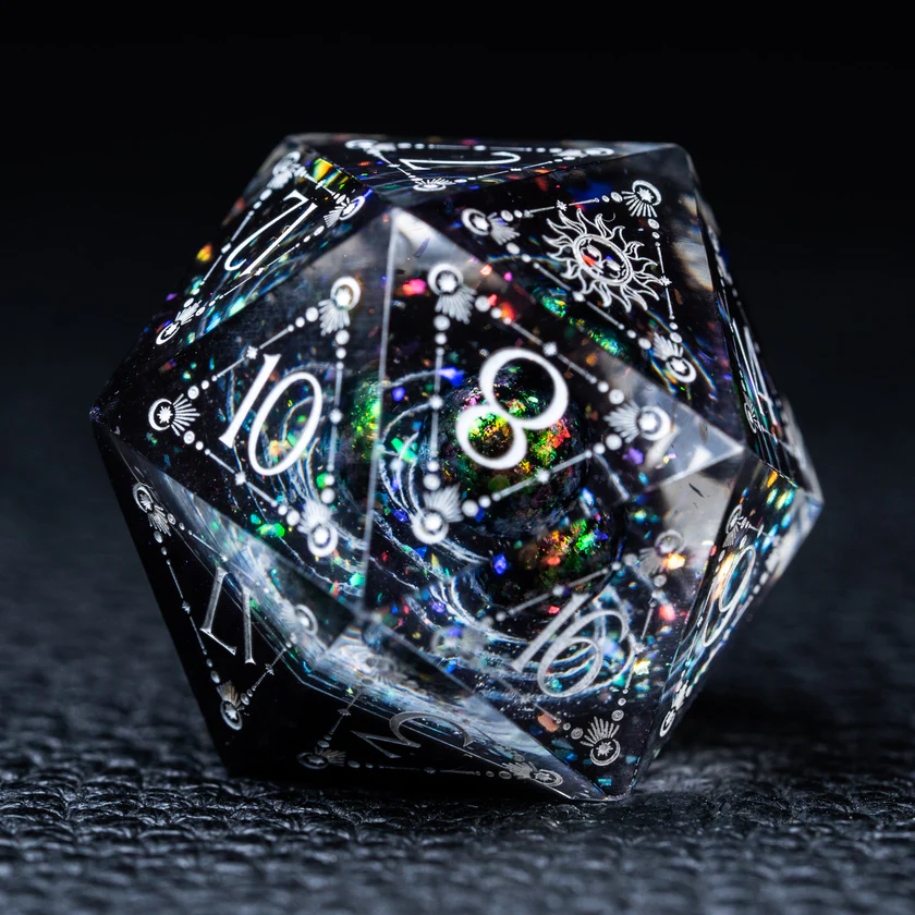 urwizards's tweet photo. Your party finds a set of dice that looks like it already knows the ending.
Galaxy resin, tarot engravings, and a little cosmic trouble in every roll.

#dnddice #ttrpgdice #dicegoblin #dungeonsanddragons #tarotdice #galaxydice #dicecollection https://t.co/dvfnqtAv93