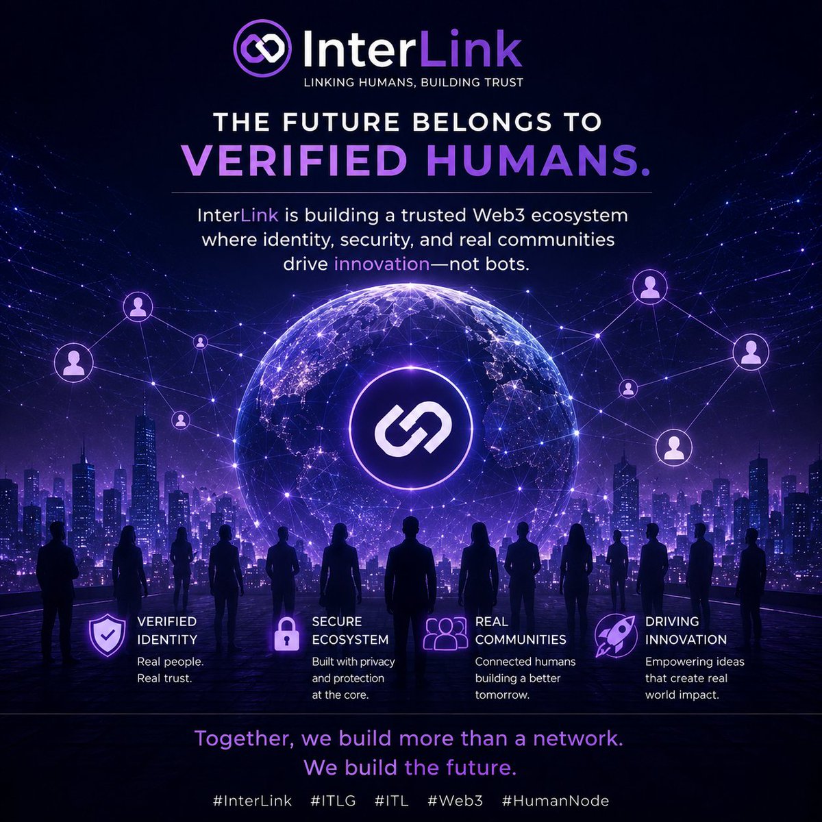 Imran00b's tweet photo. The future belongs to verified humans. 

InterLink is building a trusted Web3 ecosystem where identity, security, and real communities drive innovation—not bots.

#InterLink #ITLG #ITL #Web3 #HumanNode https://t.co/TYPE3S3L6s