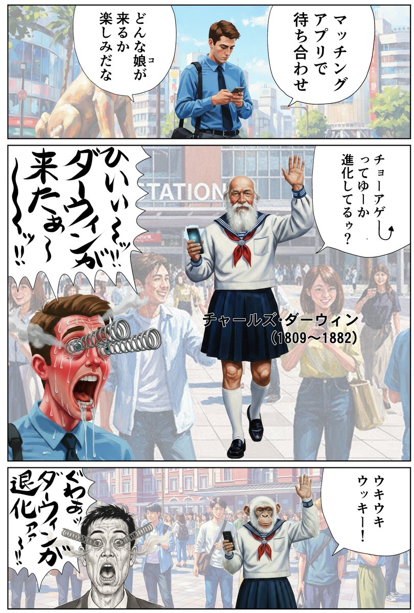 kohyahizileena's tweet photo. あたし、聖ーナ。15歳。都内のお嬢様学校の一年生。便乗したくて、上に乗っかりたくて、人工知能に描いてもらっちゃったんです、おマン画。

#AI漫画
#ダーウィンが来た！20執念 https://t.co/wY5vKwvwy5