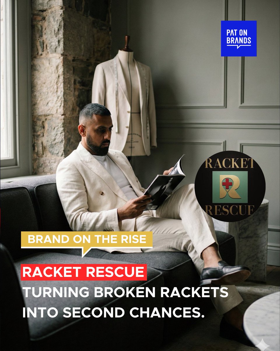 PatOnBrands's tweet photo. Some of the most innovative businesses don't start with a breakthrough idea, they start with a problem no one else is solving.
For Racket Rescue, that problem was a broken racket. 

Read the full story using the link below 👇 

https://t.co/qJp7EdtEnr https://t.co/pMBHEGop91