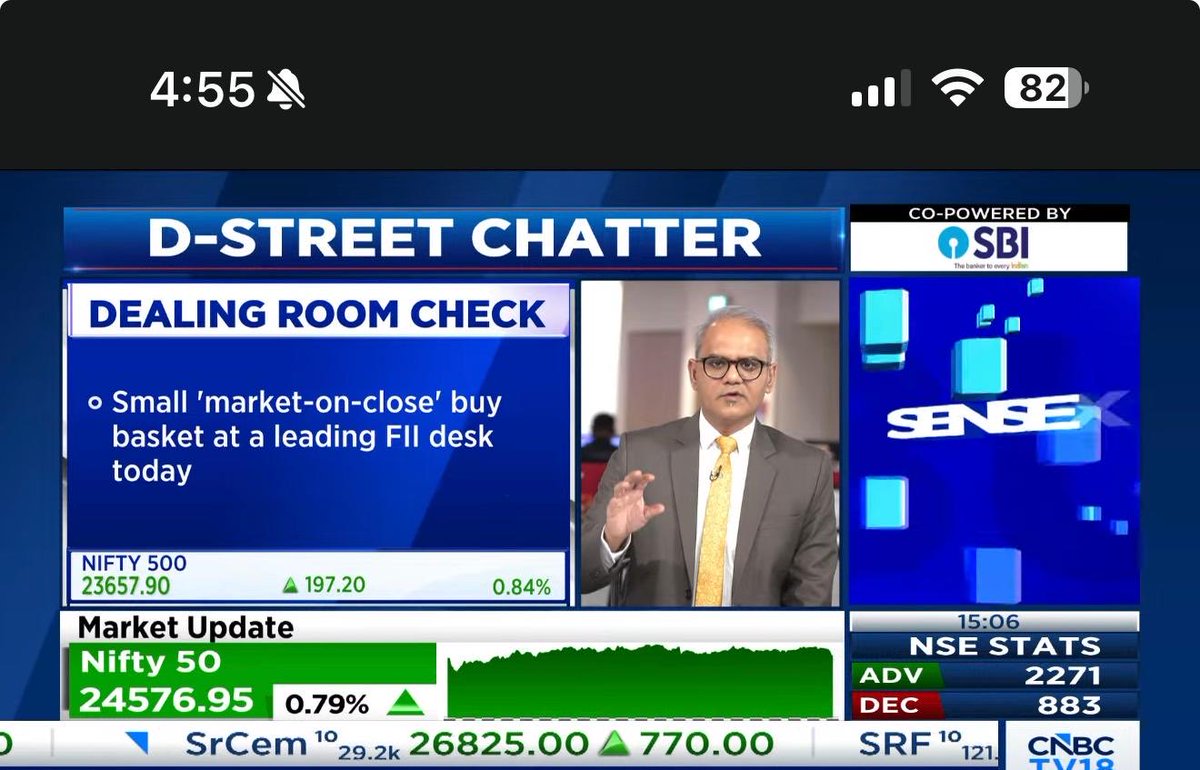 29ab's tweet photo. @_prashantnair Could this be one of the reasons for such a spike on NIFTY? https://t.co/yCJeexWgqy