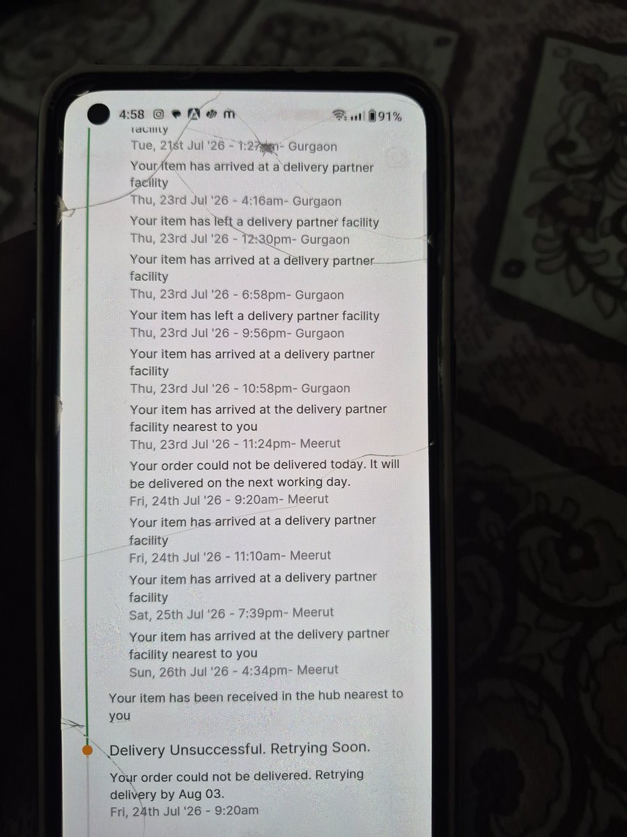 Shubham01633457's tweet photo. 15  july ko order kiya aaj 3 August hai order abhi tak nahin aaya itni bekaar service aapki
@Flipkart https://t.co/hCS0eT3ZF4