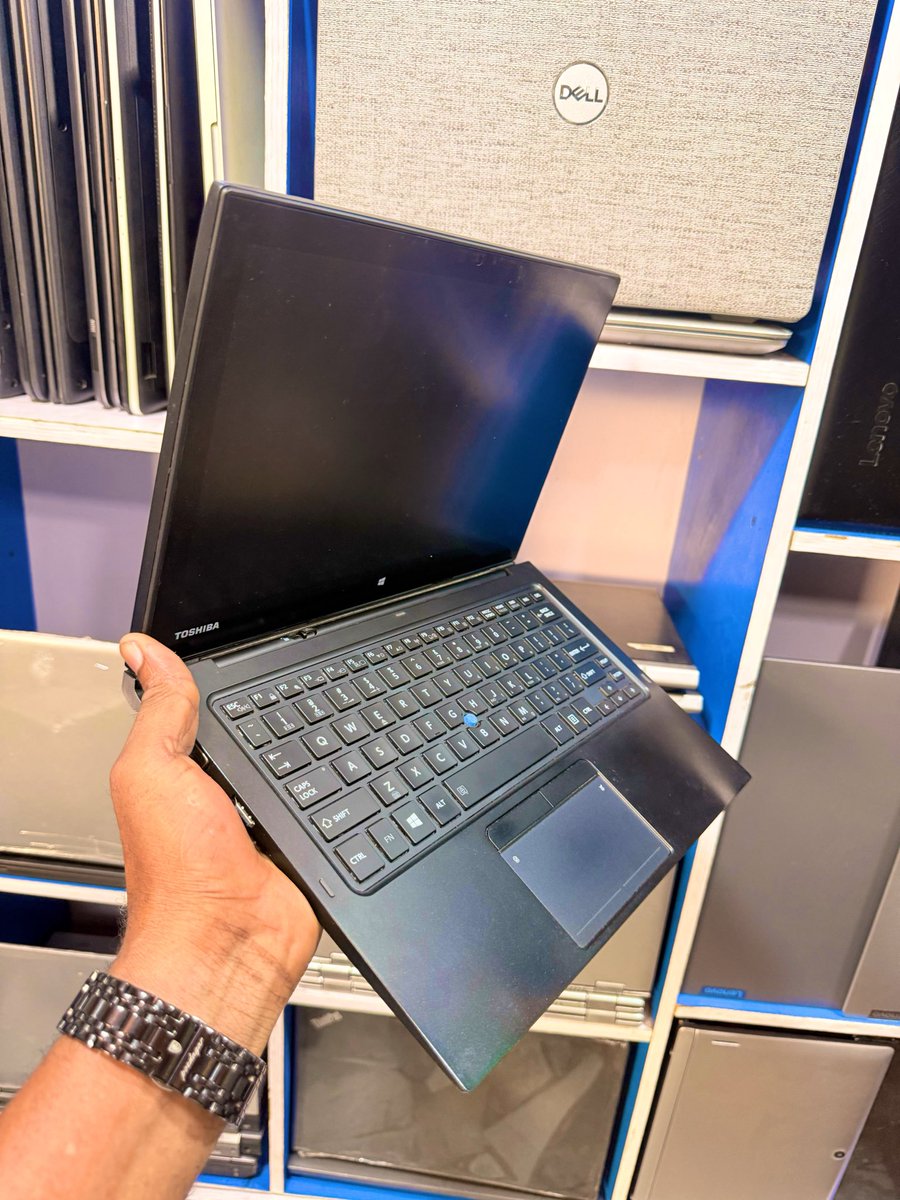 Tolaharz's tweet photo. Toshiba Z20t-C 
Intel core m5
6th gen 
8gb ram 
128gb ssd 
Keyboard light 
Touch screen 
13inches 
Detachable 
HDMI port
VGA port 
Type c port 
Sim port 
Sd port

Price   250k (slightly negotiable)

Free delivery within Lagos 
Contact 08109686903 https://t.co/wIWEXA4AlC