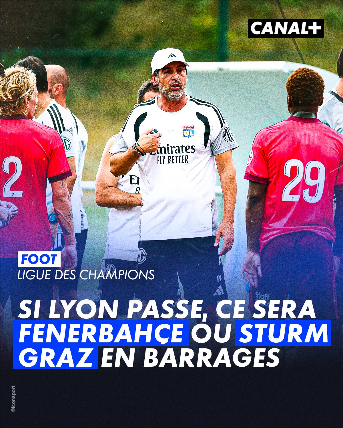 En cas de qualification pour les barrages, l'OL affrontera le vainqueu...