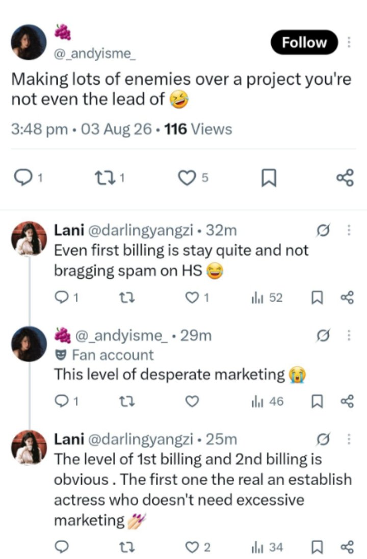 IhateAPC's tweet photo. These zero box-office, low-esteem plastic rats that are obsessed wit 🍇 being Dilraba's rival hv lost the plot since 🍇 isn't capable and has been marketing her zero benefit premade SH award, even at brand events. They now team up with every jealous flops out there. Cowards! https://t.co/4JZjPui2up