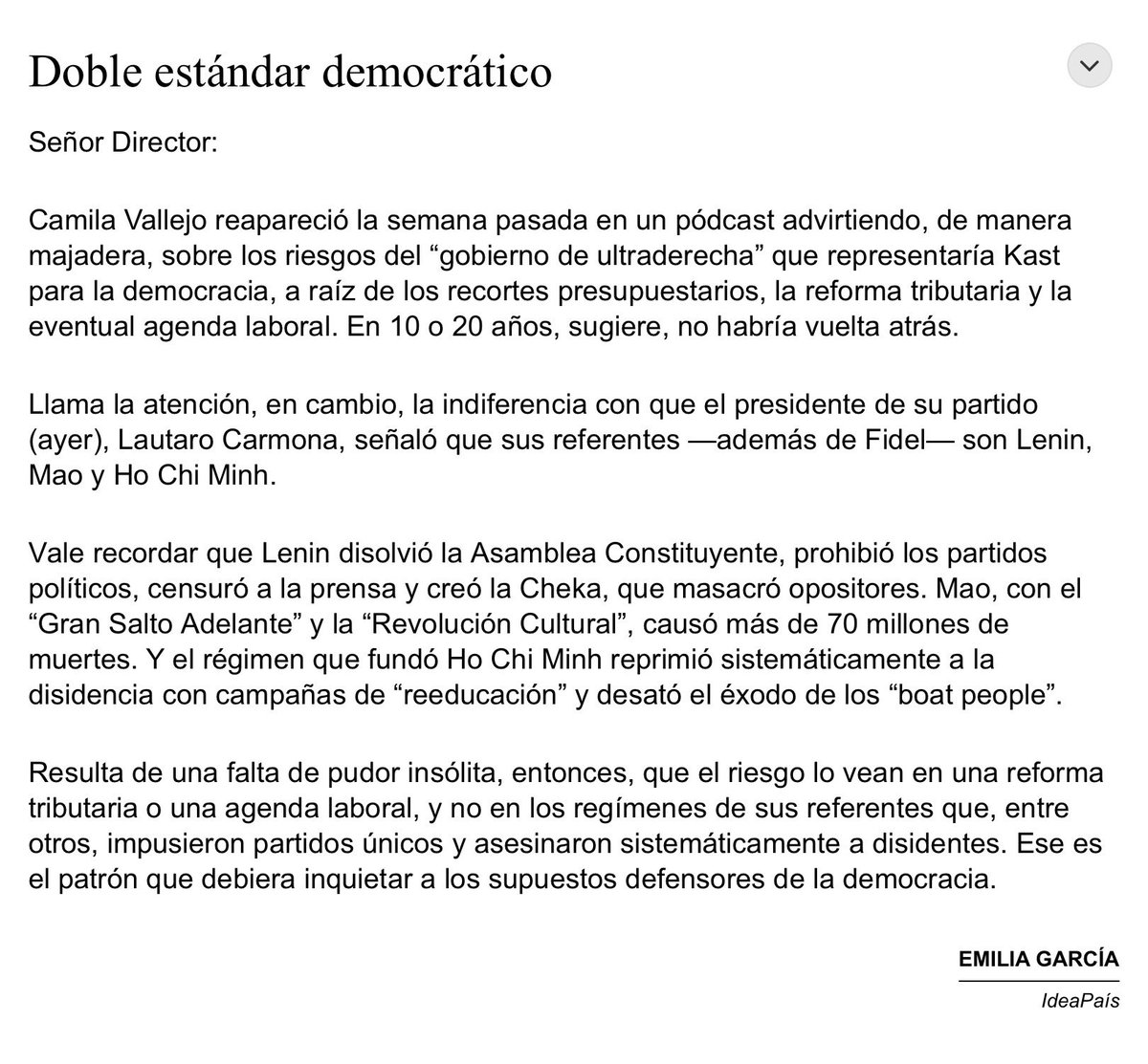etoledog's tweet photo. Doble estándar democrático https://t.co/qPcqSuy8TZ