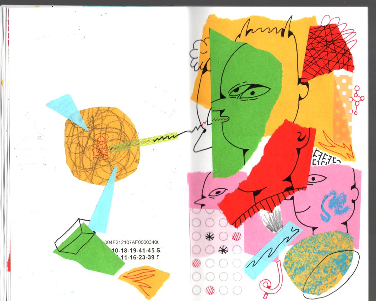 demonegoo's tweet photo. Paper instead of paint, demons instead of people. https://t.co/qZ3IlnG7bZ