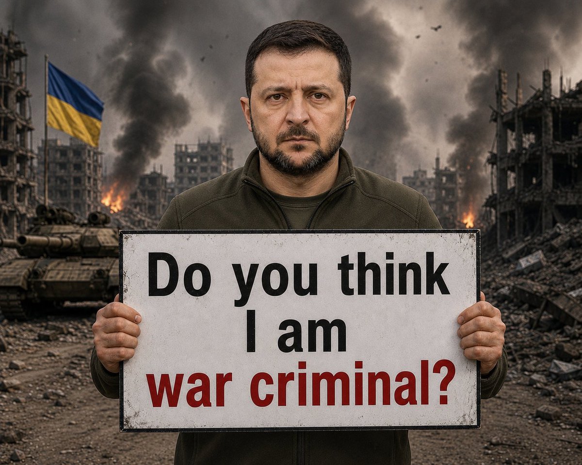 0ivankaTrump1's tweet photo. Do you think President of Ukraine Volodymyr Zelenskyy is a War Criminal?? 🇺🇦🇺🇦

A) Yes 🟢 

B) No 🔴 https://t.co/vA2QzewOuc