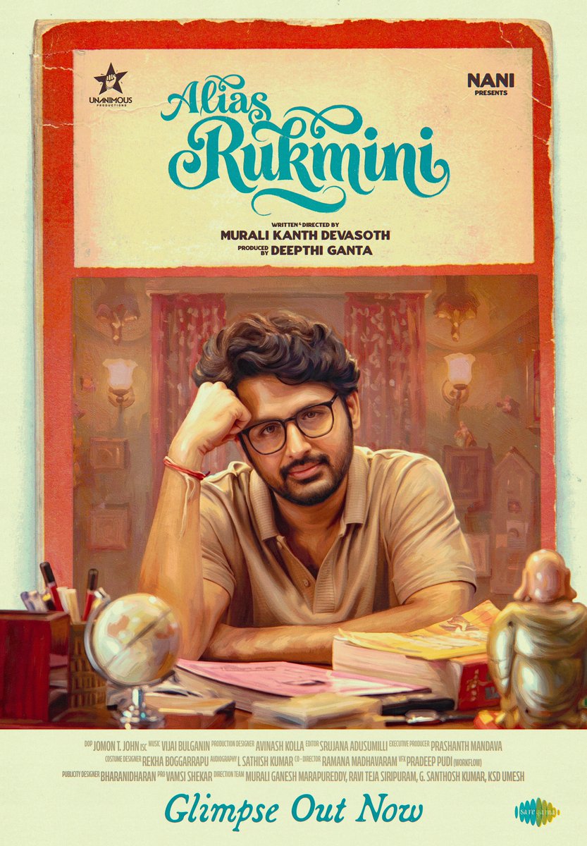 SDFilmyNews's tweet photo. The announcement teaser of #AliasRukmini is out now! 🎬
#Nithiin teams up with #Nani’s #UnanimousProductions for its second feature after the acclaimed #CourtStateVsANobody. Directed by #MuraliKanthDevasoth. 🔥
Thoughts on the announcement teaser?
#AliasRukminiAnnouncementTeaser https://t.co/OdS095Uh5H