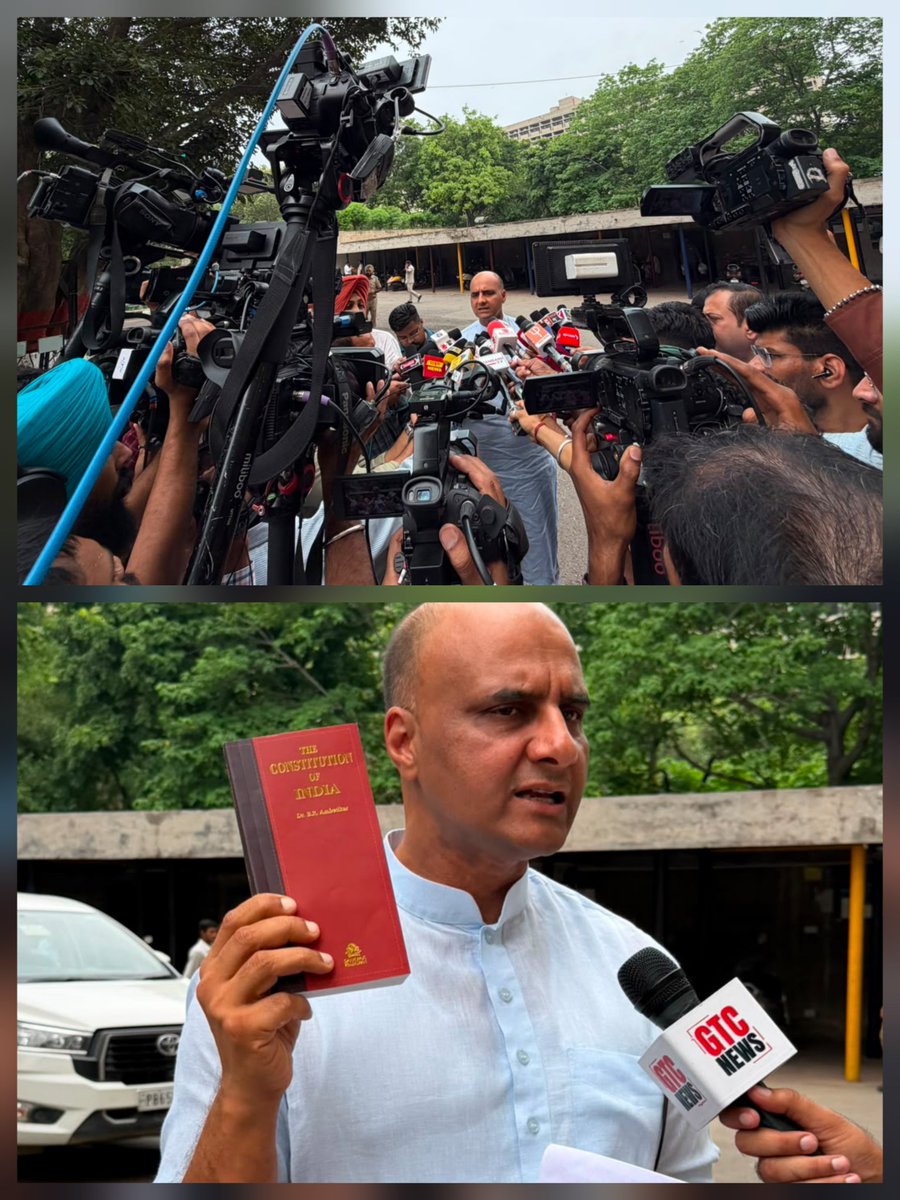 SandeepJakharpb's tweet photo. The bosses of AAP from Delhi very conveniently forget about the constitution the moment they enter Punjab. From stealing corporation elections to beating up sanitation workers, everyone's rights are safe under AAP'S rule, as per the constitution. Punjab Vidhan Sabha today. And ofcourse, didn't allow me to speak on the floor of the house. @ArvindKejriwal
