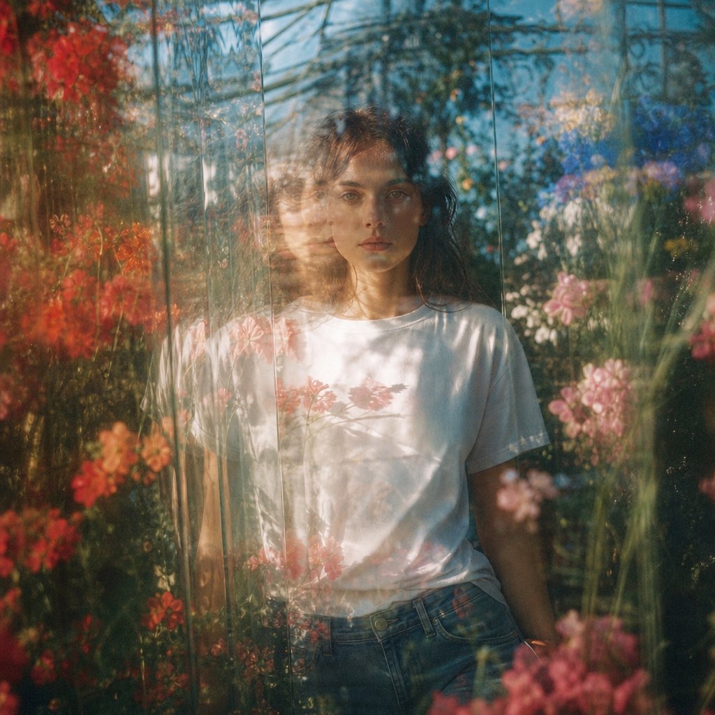 Prismatic greenhouse portrait