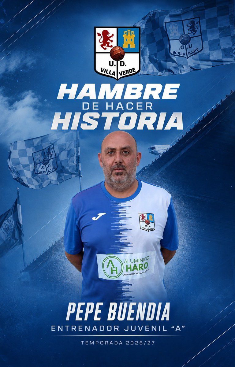 UD_Villaverde_'s tweet photo. 💙 ¡¡JUVENIL “A” TEMPORADA 26-27!!

🙌🏻 Pepe se une a la familia villaverdera para formar y entrenar a nuestro equipo Juvenil.

#hambredehacerhistoria https://t.co/XpZcf35vhQ