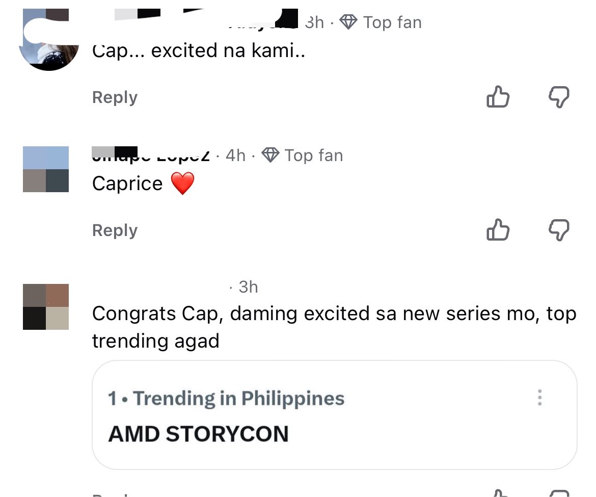 _eunnbi's tweet photo. seems like everyone is excited na rin tlaga sa new drama ni cap 🥹 pakipuno nlng din ng positive comments wg magpatalo sa mga bitter 😋

#CapriceCayetano #AMD https://t.co/5CBZkFmj4I