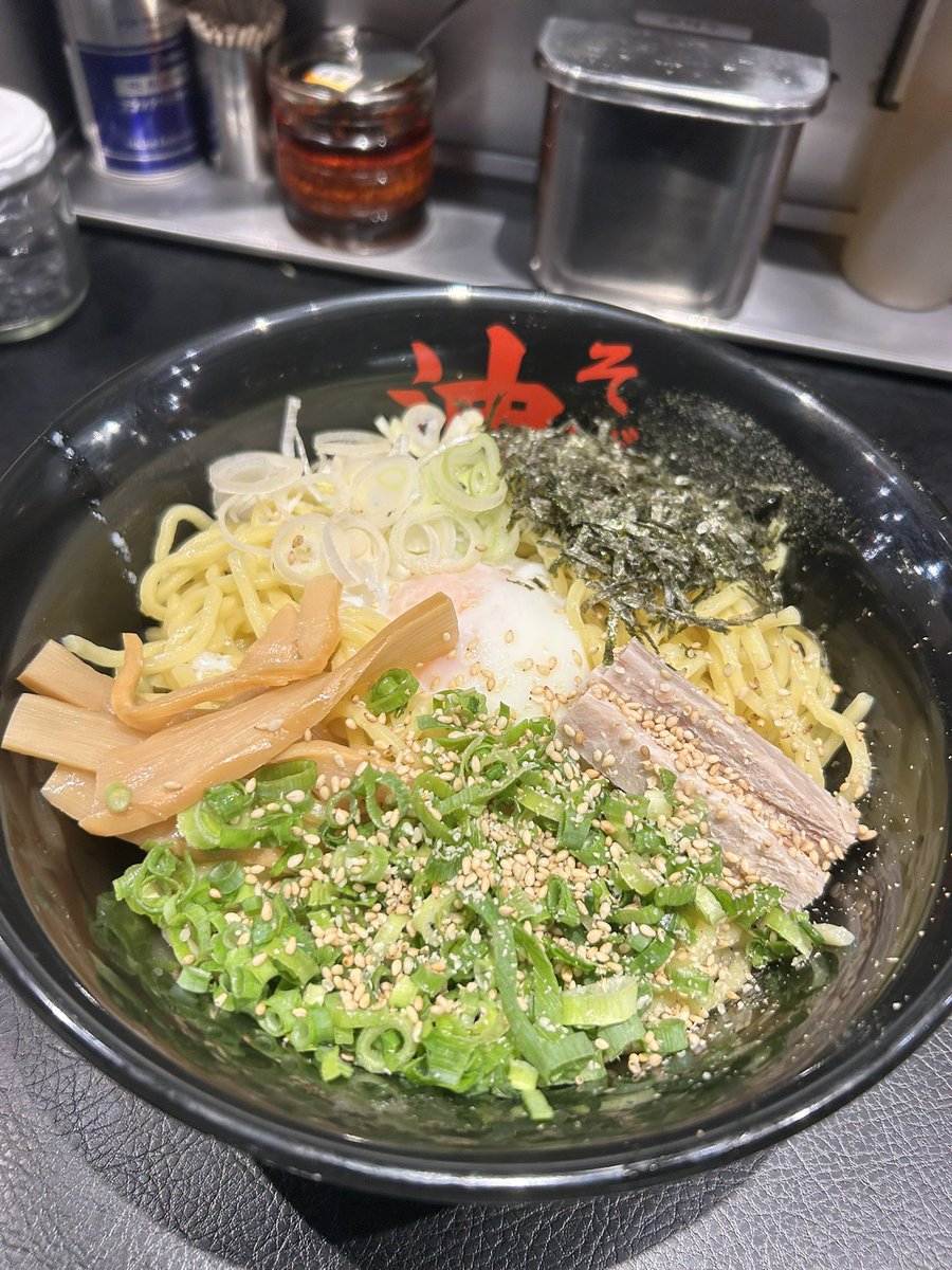 afu700's tweet photo. 油そば久々に食った激うま https://t.co/7rYUiWVG9O