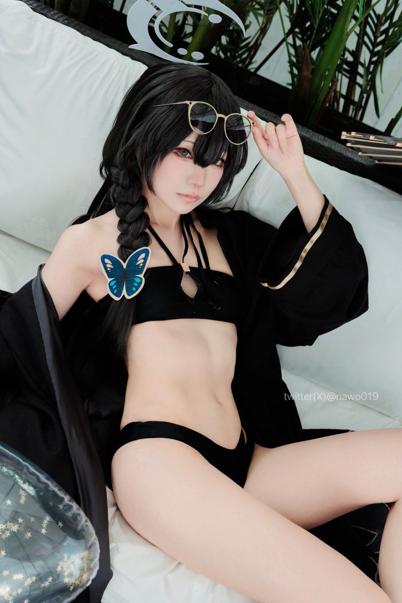nawo019's tweet photo. ※cos.水着キサキ  #ブルアカ https://t.co/k4bZcTJvDy