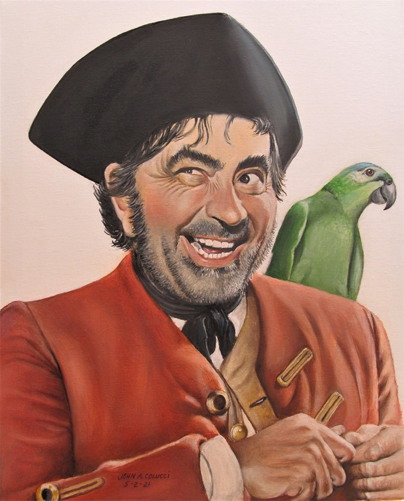 UncleWalt1971's tweet photo. The pirate accent Robert Newton used as Long John Silver in “Treasure Island” was actually his own; it’s an exaggerated West County (England) accent that actors since then have emulated, right up to Geoffrey Rush’s Captain Barbossa. 

He was so good he got stereotyped (he played Silver again in an independent film called “Long John Silver,” and TV series “The Adventures of Long John Silver” (neither were produced by Disney), and played Edward Teach in “Blackbeard the Pirate.” 

Sadly, he was a chronic alcoholic and died just six years after “Treasure Island.”
