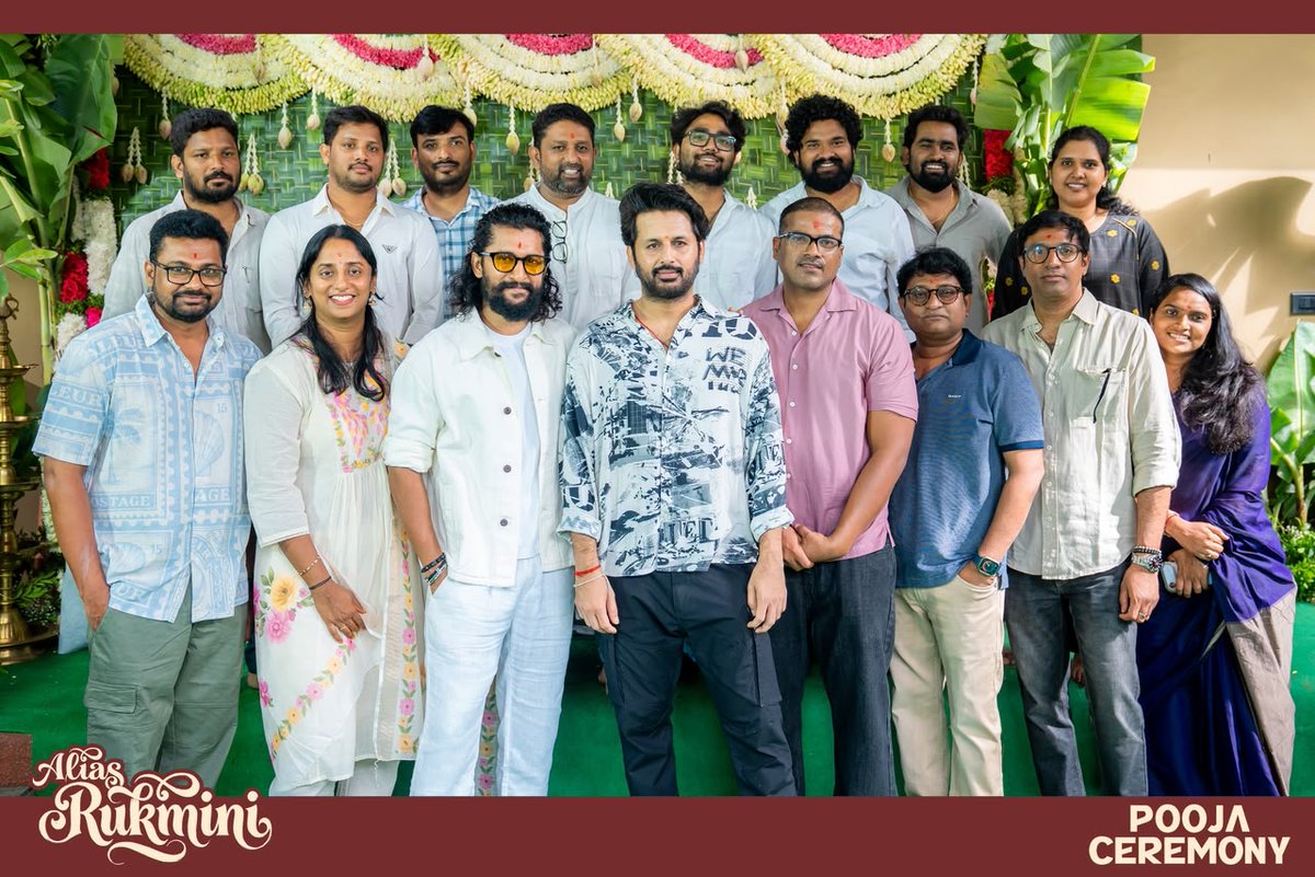 Telugu70mmweb's tweet photo. Shoot commences soon 🎥
Natural Star @NameisNani presents @actor_nithiin in #AliasRukmini 🪑📚
Written & Directed by @Afilmby_Murali
@UnanimousProds @DeepthiGanta1 @dopjomon @VijaiBulganin #DineshPurushothaman @artkolla @srujana_AJ #RekhaBoggarrapu #PrashanthMandava #RamanaMadhavaram @Bharani_dharann @saregamasouth