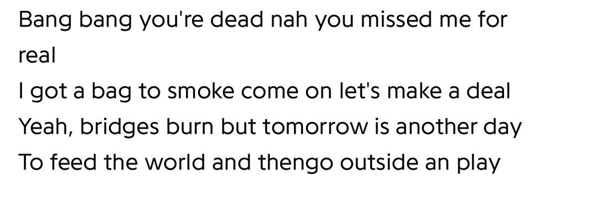 concertvids34's tweet photo. @stone4484 Plenty of contenders 🤣 these are actual lyrics from “Come Tomorrow” https://t.co/e03rWlgIvg