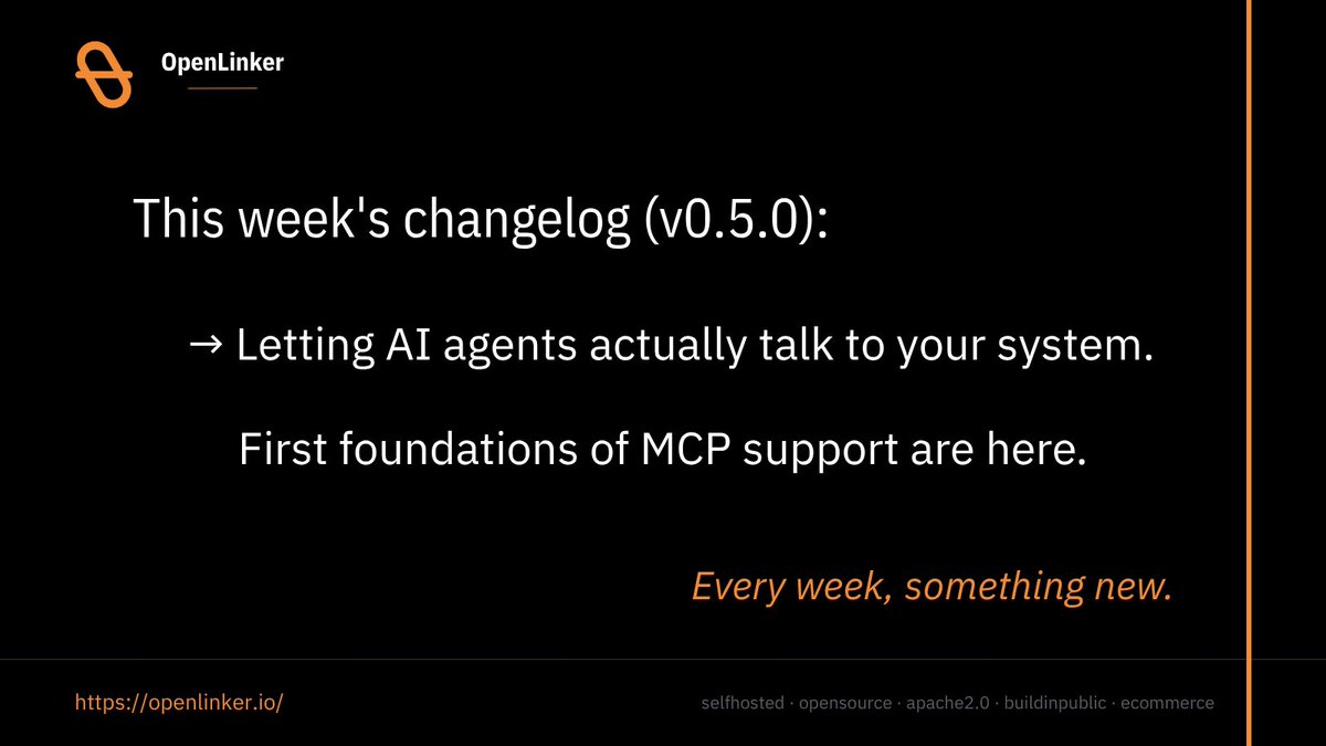 openlinkerio's tweet photo. Letting AI agents actually talk to your system - first foundations of MCP support are here.
 Just asked Claude Code the status of an order. It called OpenLinker directly and answered - no dashboard, no clicking around. 
More in the comments. https://t.co/hlQAUONRh4