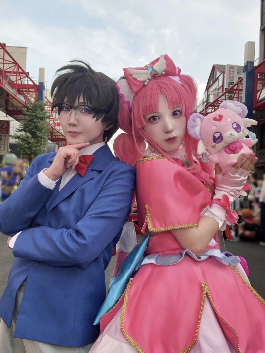 _____m87u's tweet photo. 8/1の夜は大須夏コスパレードにゲストダンサーで参加させていただきました♡ ྀིྀིᕷ˒˒
小さな名探偵さんと一緒だったよ〜❕

#大須夏コス #大須夏まつり
#大須夏コスパレードダンサー https://t.co/c4TfdVpl5y
