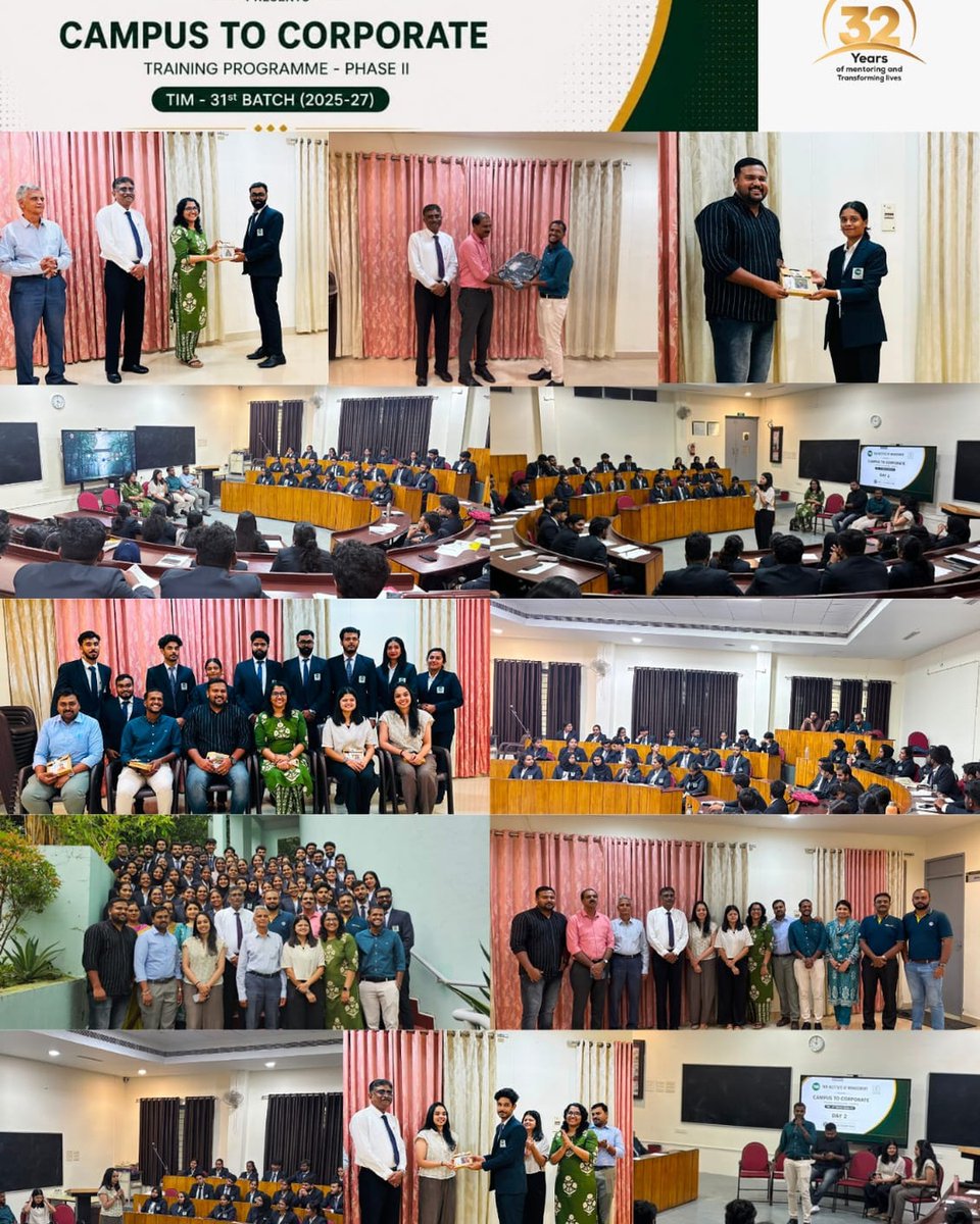 tkmimtweets's tweet photo. We thank our 26th Batch Alumni for mentoring our 31st Batch students during the Campus to Corporate (CACO) Training Programme – Phase II. Your guidance, industry insights, and experiences have inspired our students and prepared them for the corporate world. https://t.co/wqoRZPcDKy