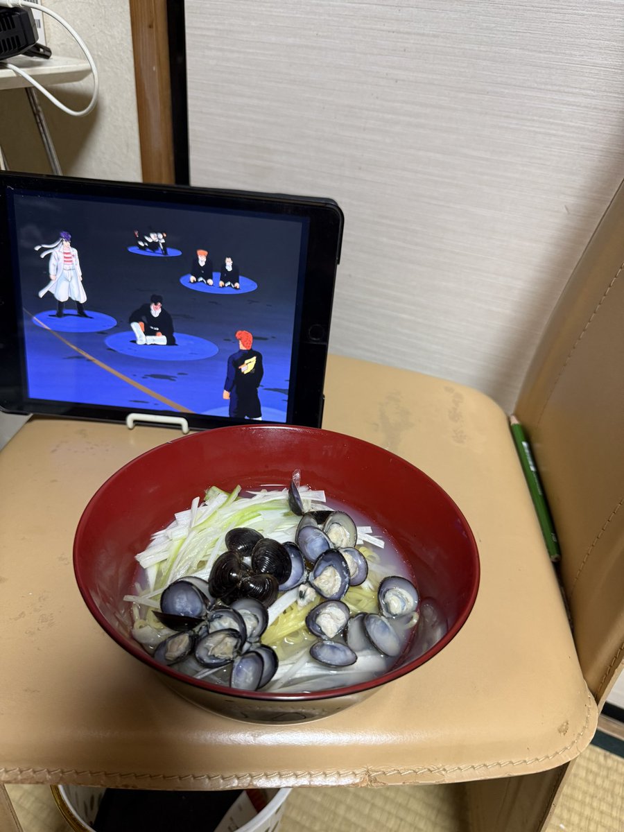 G_F_502's tweet photo. 今日はシジミラーメン🤭久しぶりに作った、湘爆みながら https://t.co/Gw6eoU5YFQ