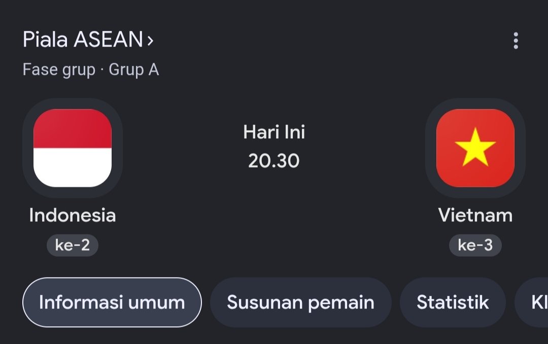 SeekHustle's tweet photo. Tebak score capt.

Gue ramal sih bakal sengit, tapi Indo masih bisa menang lah ya. Prediksi gue Indo menang 2-1 lawan vietnam.

Prediksi kalian gimana capt? https://t.co/eZLQQDO6aM