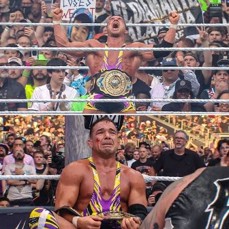 Jeritron2016's tweet photo. I very rarely tear up watching wrestling after over 40 years of being a fan. It happened twice last night. Congratulations @ImChelseaGreen
and @WWEGable. #Summerslam #YouDeserveIt https://t.co/6KHGmUGVJA