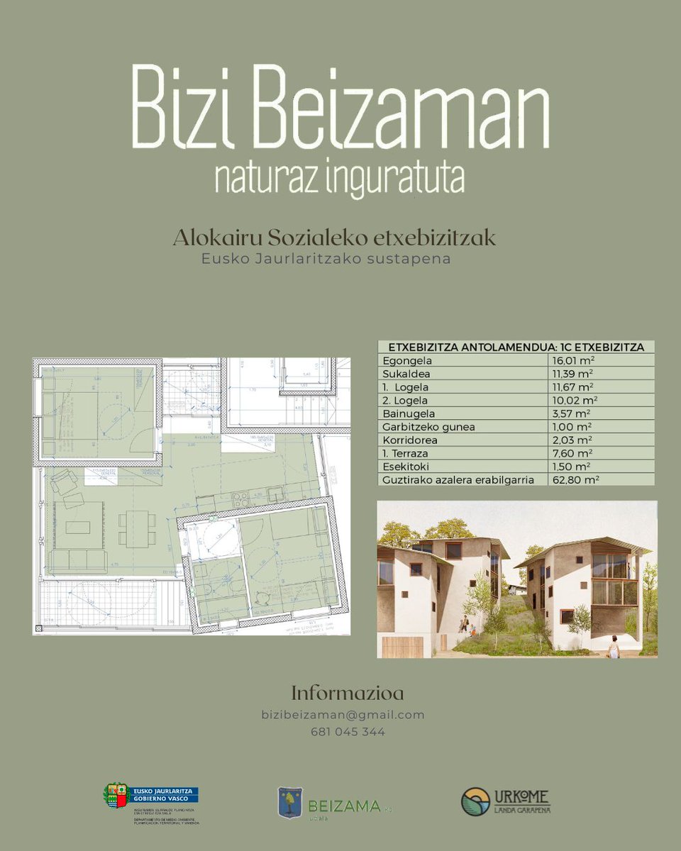 beizaman's tweet photo. Alokairu sozialeko etxebizitzak 12 dira.
Hona hemen beste etxebizitza baten deskribapena.
Hauen inguruko informazio gehiago edota sakonagoa eskuratzeko deitu 681045344 telefonora edota idatzi bizibeizaman@gmail.com helbidera.
#bizibeizaman https://t.co/jnvRGYg3JN