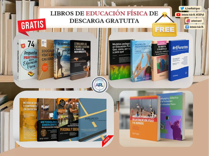 A_IvanRodriguez's tweet photo. Quien no quiere aprender y mejorar es porque...LIBROS DE EDUCACIÓN FÍSICA DE ACCESO GRATUITO.
Vuelvo a compartir el enlace de acceso para quienes puedan estar interesados: https://t.co/sDsZD762P5
¡Feliz agosto! https://t.co/yI42X5K3ON
