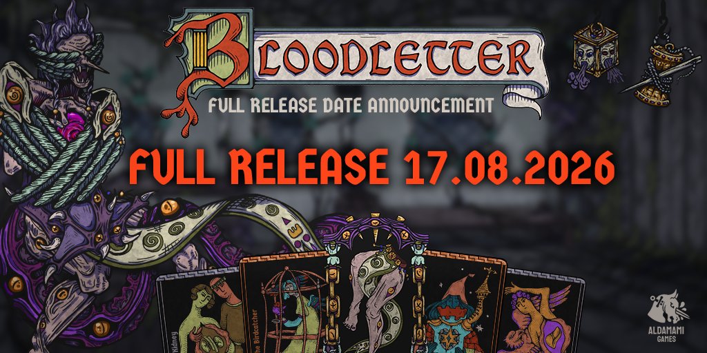 ALDAMAMIGAMES's tweet photo. EARLY ACCESS ENDS 17.08.2026! We're thrilled to finally announce our full release date, only a few more weeks until the Nobleblood of Fear comes to haunt your village 😱🫀🃏 https://t.co/agPD4ipGBv
